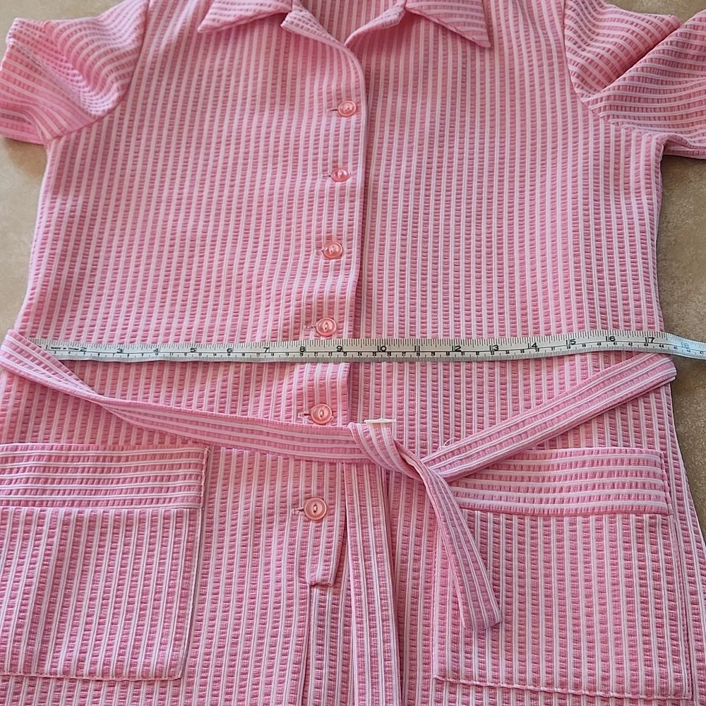 Misses vintage handmade seersucker dress; bust 36" appr Size 10/12 - Picture 6 of 6